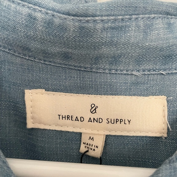 Thread and supply button up tank top - Picture 2 of 5